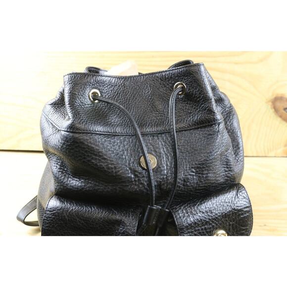 Coach Backpack Womens Black Pebble Leather Billie Turnlock F37410 2016 Handbag - Picture 6 of 11